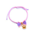 Bracelets de moda de presente de natal shangjie oem para mulheres fofas tecidas Ajuste Ajuste Bracelete Bow &amp; Bell Smart Bracelet